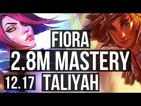FIORA vs TALIYAH (TOP) | 2.8M mastery, 5/1/6, 1300+ games | KR Master | 12.17