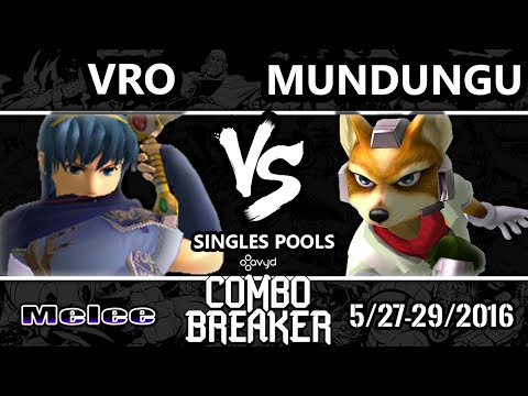 CB2016 Pools - Vro (Marth) Vs. Mundungu (Fox) SSBM - Smash Melee