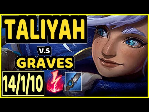 CINKROF (TALIYAH) vs GRAVES - 14/1/10 KDA JUNGLE GAMEPLAY - EUW Ranked GRANDMASTER