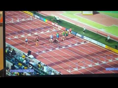Grant Holloway takes semi-finals 1in 13.01 at 2022 World Athletics Championships