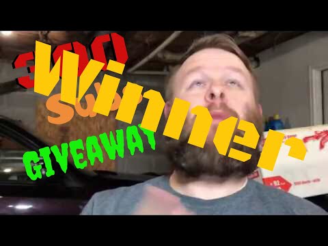 300 subscriber giveaway winner announced!