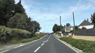 preview picture of video 'Driving Along Avenue Henri Barbusse & Avenue des Rosaires, Plérin, Brittany, France 10th August 2013'