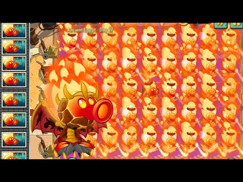Plants vs Zombies 2 Mod: FIRE PEASHOOTER vs GARGANTUAR FIGHT!