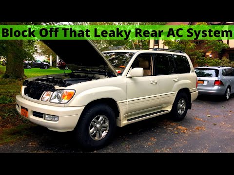 Easy Air Conditioning Fix Land Cruiser/LX470 Rear AC Block Off YOU CAN DO IT!