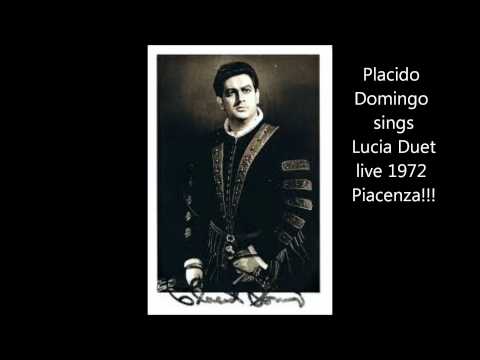Placido Domingo sing Lucia live Piacenza 1972 very rare!!!