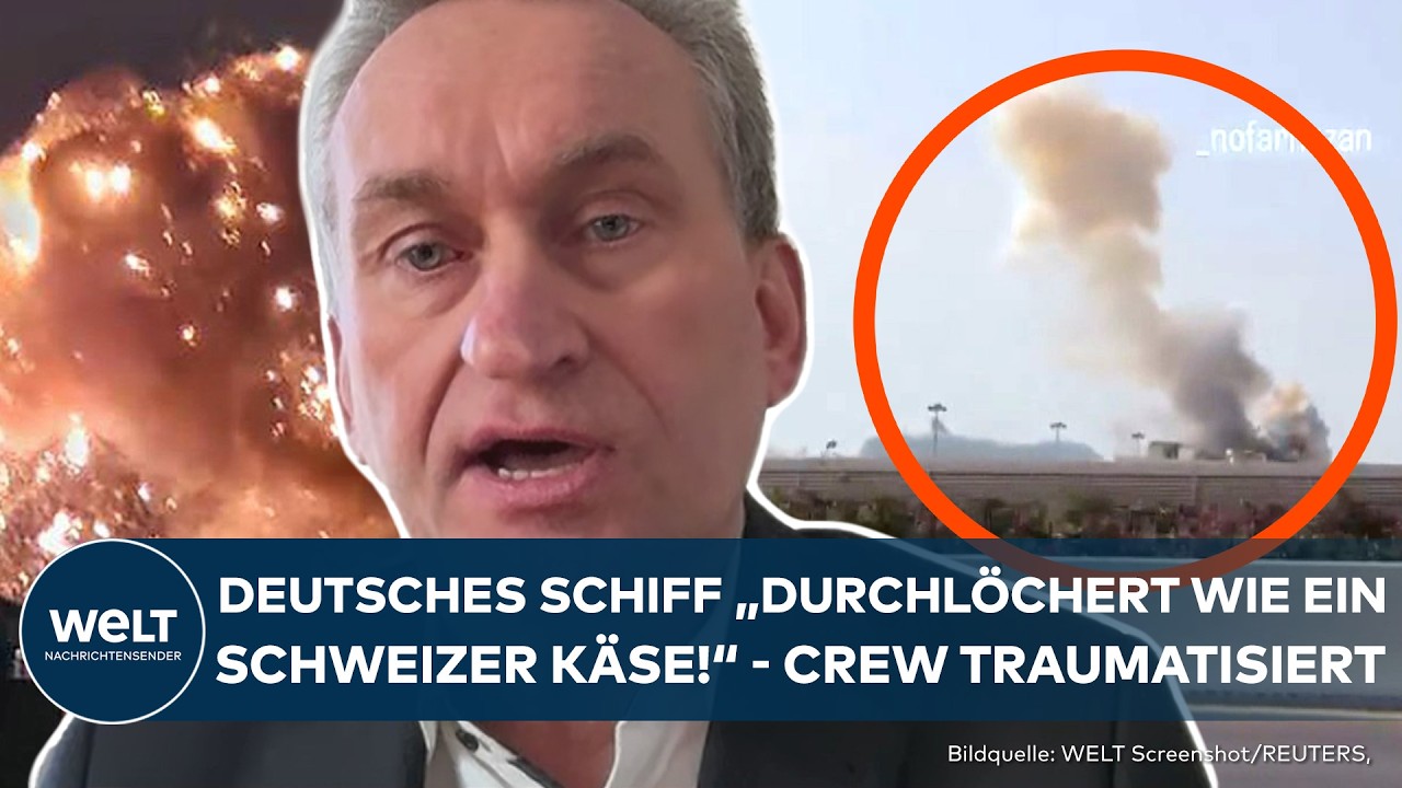 STRAßE VON HORMUS: Hamburger Containerschiff sitzt im Kriegsgefecht fest! Crew ist traumatisiert