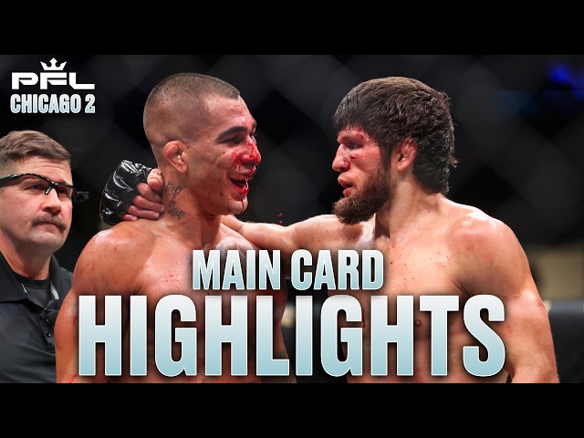 PFL Chicago 2 Main Card Highlights: Bishop Wins Title, Khamidov KO