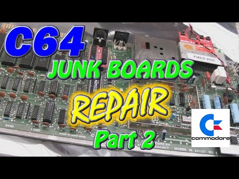 Commodore 64 (C64) Junk Board Repairs Part 2