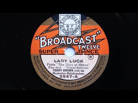 Teddy Brown with the Manhattan Melodymakers - Lady Luck