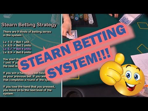 Win blackjack using the Stearn Betting System!! Explained and Demo!!