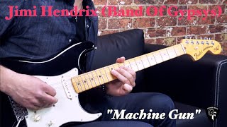 Jimi Hendrix (Band Of Gypsys) - "Machine Gun" (Excerpt) - Rock Blues Guitar Lesson (w/Tabs)