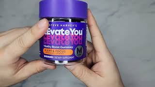 Steve Harvey's L'Evate You Vitality Boost Gummies Alert & Focus Supplement Review