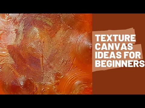 HOW TO TEXTURE CANVAS FOR ACRYLIC PAINTING | TEXTURE PAINTING ON CANVAS | MIXED MEDIA ART