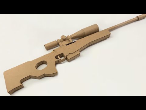 CÓMO HACER UN AWM DE CARTÓN QUE SE DISPARA