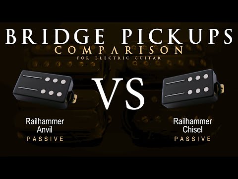 Railhammer ANVIL vs CHISEL - Bridge Guitar Pickup Comparison Tone Demo