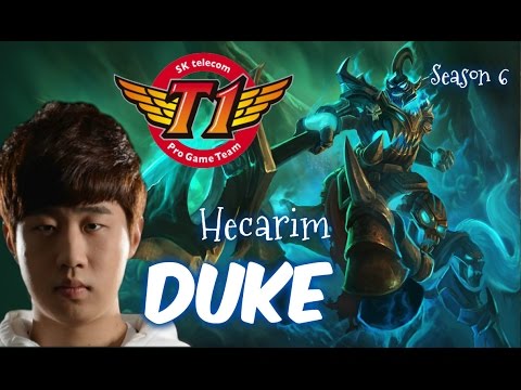 SKT T1 Duke HECARIM Top vs Fiora - Patch 5.24 KR | League of Legends
