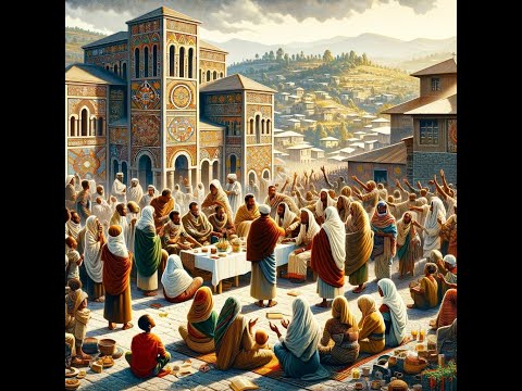 Psalms 2 Reading Bible in Ge'ez Language, Why do nations assemble,and peoples plot a vain things;