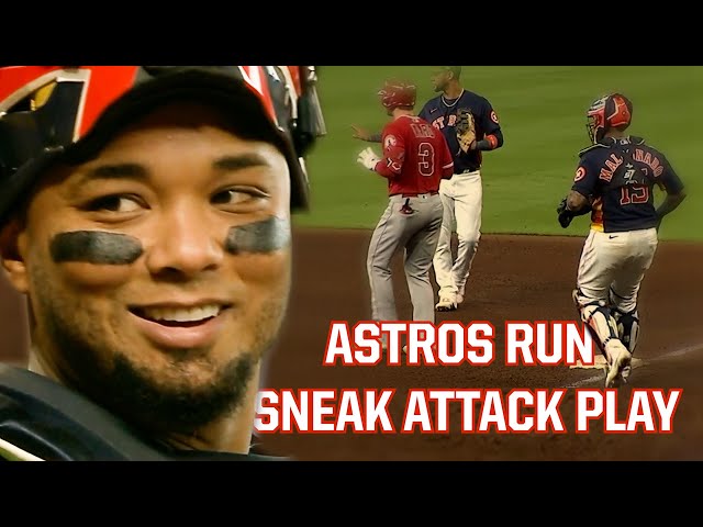 Astros pull a sneak move to get the runner, a breakdown