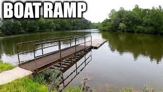 Bass Fishing at the Boat Ramp - Fishing Near Dock and Boat Launch