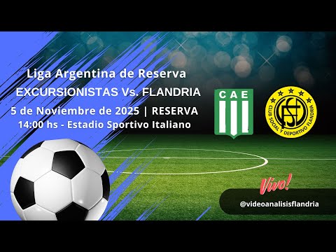 Excursionistas vs Flandria - En Vivo | FINAL RESERVA