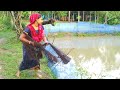 Cast Net Fishing Beautiful Village Woman Catching Fish With A Cast Net Village Extra Part 10