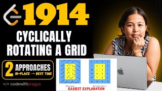 YouTube video 'Cyclically Rotating a Grid | Leetcode 1914 | Matrix | Grid | 2 Approaches | Inplace | Best time'