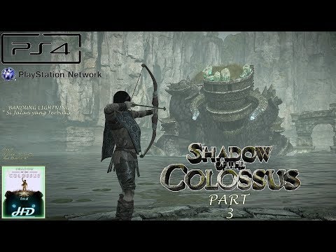 Shadow of the Colossus Remake [PS4] - Walkthrough Part 3 (Hard Mode) "Thunder of the Lake"