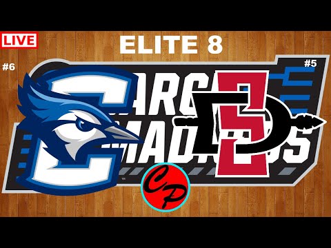 #6 CRIGHTON vs #5 SAN DIEGO STATE NCAA Tournament ELITE 8 Gamecast & Chat