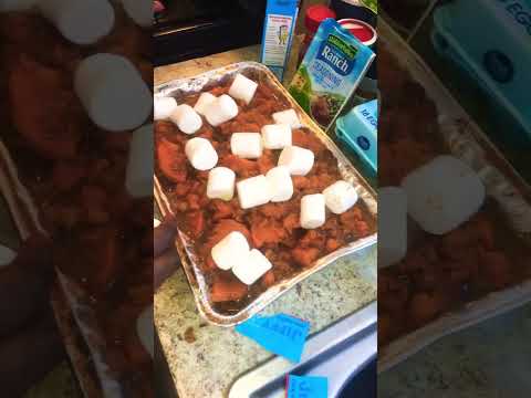Marshmallows candied yams!!🍠🍠