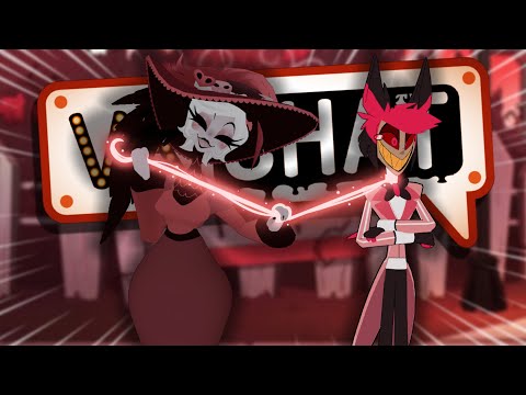 ALASTOR GET HUNTED BY ROSIE IN VRCHAT! | Hazbin Hotel - Funny moments -