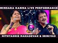 Minsara Kanna Live Performance Nithyasree Mahadevan Singer Srinivas JFW Achievers Awards 2022