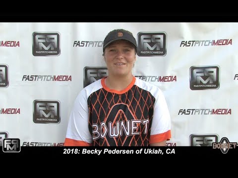 2018 Becky Pedersen Pitcher and Outfield Softball Skills Video