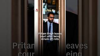Pritam Singh leaves court after being struck off rolls