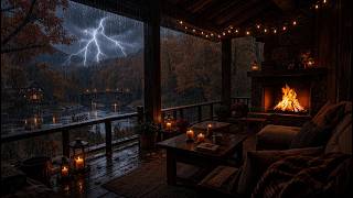 (No Ads) Rain Sounds for Sleep | Gentle Thunderstorm ASMR for Relaxation, Meditation and Deep Rest