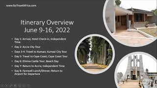 'Discover Ghana Cultural Tour' March Information Session