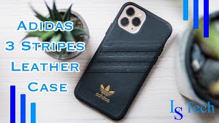 Adidas 3 Stripes Leather Snap Case Black iPhone 11 Pro
