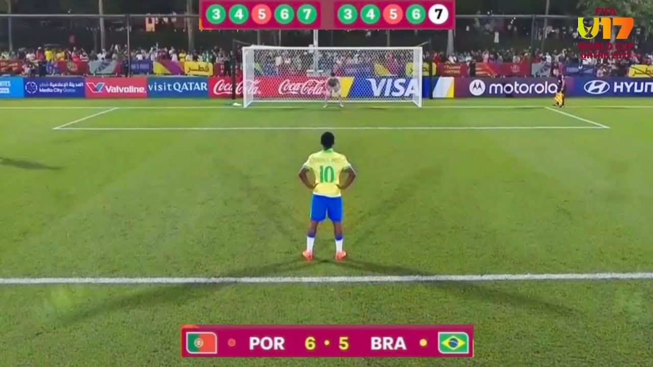 FULL PENALTY SHOOTOUT PORTUGAL U-17 VS BRAZIL U-17 | FIFA WORLD CUP U-17 2025 | SEMIFINAL HIGHLIGHT