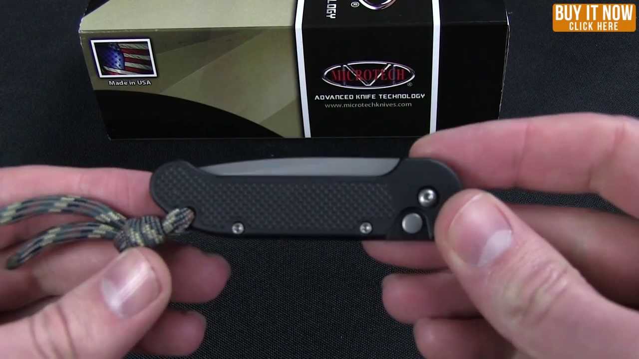 Microtech Mini UDT Automatic Knife (2.38" Black Serr) 155-2