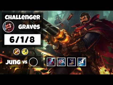 Graves vs Jarvan IV NA Challenger JUNGLE (6/1/8) - v11.24