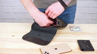 Чоловіча шкіряна сумка месенджер SHVIGEL 19113 чорний