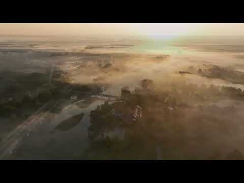 Dworek Nad Pilicą z lotu ptaka  4K