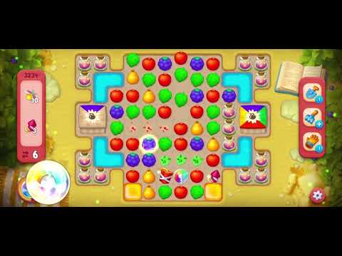 Gardenscapes hard level 3234 in 17 moves with no booster