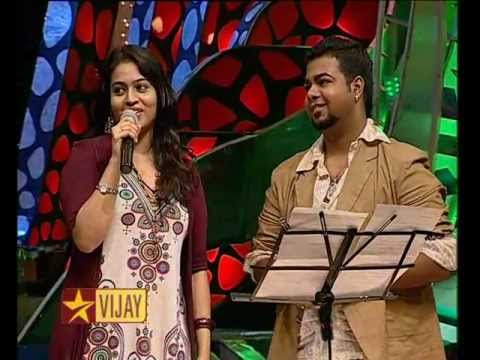 SS05 Santhosh & Sunitha Sarathy | Wildcard Duet Round | Neeyae Sol from Pollathavan