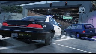 【BeamNG】パトカーがドリフト！！アメリカンなカーチェイス