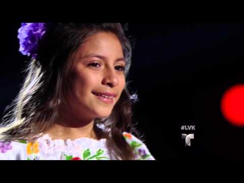 Magallie interpreta “Pelea de Gallos” por su abuelito | Audiciones | La Voz Kids 2016