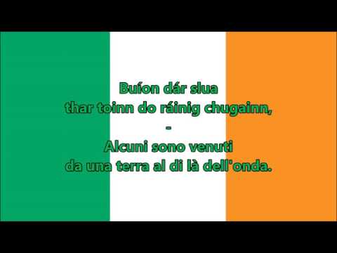 Inno nazionale Irlanda (IR/IT testo) - Anthem of Ireland (Irish version)
