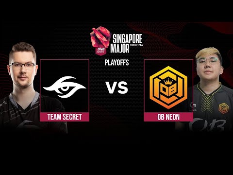 Team Secret Vs OB.Neon Dota 2 Singapore Major