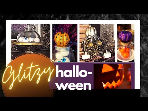 GLAM DIY HALLOWEEN DECOR | GLITZY HALLOWEEN | Spooky Halloween DIYS |  CRAFTING FROM MY CAULDRON