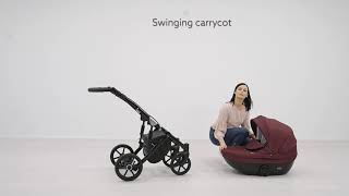 Kočík Kunert Mila Premium gold frame 2v1 - 08