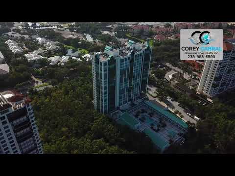 Pelican Bay Claridge High Rise condos in Naples, Florida fly over video